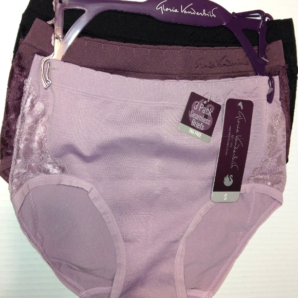 Last Set~ NWT GLORIA VANDERBILT☆Sexy Ladies Seamless Lacey Shaping Brief Panty - Picture 4 of 15